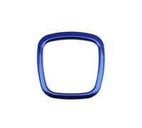 Compatible Avec BMW Pour A6 Pour C6 Pour C7 2005-2011 Autocollants Bouton Intérieur Logo Centre Volant Kit D'accessoires D'autocollant D'anneau Décoration Décoration Intérieure Voiture(Blue)