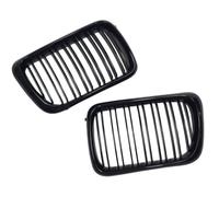 Compatible Avec BMW Pour E36 M3 1997 1998 1999 Grille De Calandre De Capot Sport D'admission D'air Double Ligne 2 Lamelles Radiateur Noir Brillant Avant Calandre Grille