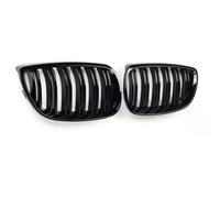 Compatible Avec BMW Pour E92 E93 M3 2006 2007 2008 2009 Grille Pare-chocs Avant De Voiture D'admission D'air Course À Double Ligne Noir Brillant Capot avant calandre