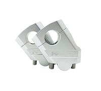 Compatible Avec BMW Pour R1200GS LC Adventure Pour R1200GS ADV 2004 2005 2006 2007 2008 2009 2010 2011 2012 Moto Aluminium Guidon Riser Bar Mount Poignée Pince Guidon modification ( Color : Silver )