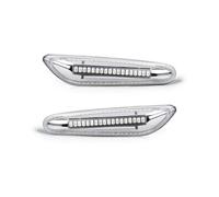 Compatible Avec BMW Pour Série 1 3 5 E82 E81 E88 E46 E90 E91 E92 E93 E60 E61 E83 X3 E84 X1 Feux De Position Latéraux Dynamiques Clignotant Lampe 63137253326 Clignotants Latéraux(Clear)