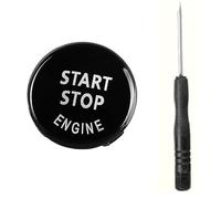 Compatible Avec BMW Pour X1 X5 X6 E71 Z4 E89 Pour E90 E91 E60 E87 Accessoires Auto Bouton De Démarrage Du Moteur De Voiture Interrupteur D'arrêt Remplacer Le Couvercle bouton intérieur Voiture ( Color