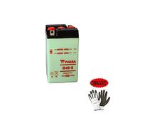 Compatible avec BMW R 51/3 500 1950-1954 Batterie YUASA B49-6 6V / 8AH Batteries Deja Pret pour DEMARRER Moteur SPECIFIQUE Scooter Moto Complet