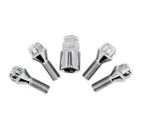 Compatible Avec BMW Série 5 E12 E28 E34 E60 E61 5 boulons de verrouillage de roue en alliage M12 x 1,5 17 mm hexagonaux 26 mm OE 36131126191 Boulons de Roue écrous