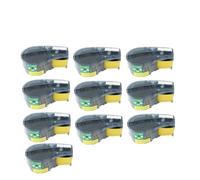 Compatible avec Brady M210 M211 Modèles d'imprimante d'étiquette Version Cartridge M21-750-427 19,1 mm Noir sur Blanc(10 Pcs)