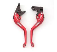 Compatible avec Buell XB12 XB9 XB 12 B9 Tous Les modèles 2003-2009 2008 2007 2006 Poignée de Levier d'embrayage de Frein réglable en Aluminium for Moto CNC(148mm 3D Red)
