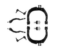 Compatible avec Buick Rainier 2004-2007 : kit de 8 pièces Comprenant Bras de Suspension supérieurs Avant, biellettes de Direction, Embouts et Triangles (OEM : K640294, K640293, ES3675, ES3676)
