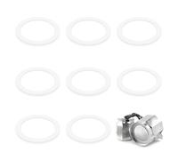 Compatible avec cafetière moka 6 tasses - 8 joints silicone souples pour Moka Express/DAMA aluminium, accessoire cafetière espresso, joint étanche moka, joint de rechange type Bialetti