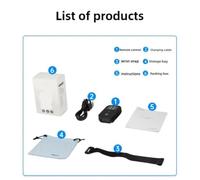 Compatible avec caméra GoPro Hero 13 12 11 10 9 8, télécommande Bluetooth avec Bracelet, portée sans Fil 60M