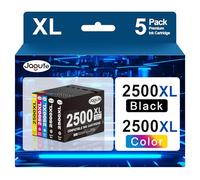 Compatible avec Canon 2500XL 2500 XL Cartouche d'encre Multipack,5 Pack | 2500XL Cartouche d'encre Compatible avec Canon Maxify MB5050 MB5150 MB5450 MB5350 iB4150 MB4050 MB5155 MB5000 MB5100