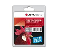 Compatible Avec Canon Cli-571 Agfa Photo Apccli571xlset Multipack Noir / Cyan / Magenta / Jaune / Noir (photo)