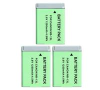 Compatible avec Canon NB-13L Batterie D'appareil Photo,3PCS | 3,6 V, 1 250 mAh, 4,5 Wh, for PowerShot G5X, G7X, G9X, G7X Mark II, SX620 HS, SX720 HS, SX730 HS et G9X Mark II