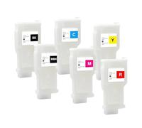 Compatible avec Canon, PFI-206 Cartouche Encre Rechargeable IPF6400 | IPF6450, IPF6400s, IPF6450s, sans puce, options 6/8/12 PCS, imprimante(6Color)