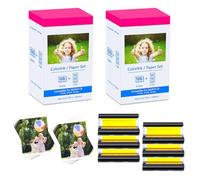 Compatible avec Canon Selphy CP1300 CP1500 CP910 Papier photo KP-108in 3115B001(AA) 10 x 15 pour imprimante Cannon CP Selphy CP1000 CP1200 CP780 CP760 108 feuilles de papier photo 3 cartouches d'encre