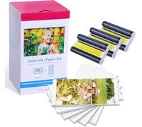 Compatible avec Canon Selphy CP1300 Papier Photo, KP-108IN 3115B001(AA) | Compatible avec Canon Selphy CP1500 CP1200 CP1000 CP910, 3 Cartouche Imprimante et 108 Feuilles Papier (100x148mm)