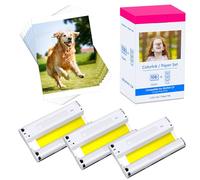 Compatible avec Canon Selphy CP1500 CP1300 Encre et papier KP-108IN KP108IN 4x6 Compatible avec imprimante Selphy CP910 CP1000 CP1200 CP780 CP810 CP760 CP740 108 feuilles de papier photo 3 cartouches