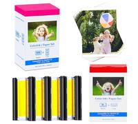 Compatible avec Canon Selphy CP1500 CP1300 Papier photo KP-108 pouces et cartouche papier photo 10 x 15 cm 3115B001(AA) pour imprimante Selphy CP910 CP780 CP760 CP1000 CP1200 Printer, 144 imprimantes