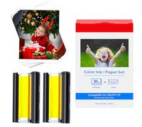 Compatible avec Canon Selphy CP1500 CP1300 Papier photo KP-36 pouces et cartouche de 10 x 15 cm Papier photo 3115B001(AA) pour imprimante Selphy CP910 CP780 CP760 CP1000 CP1200 36 imprimantes photo