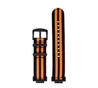 Compatible avec Casio G-SHOCK GA110/100/120 GM/GA2100 Bracelet de montre en toile nylon for hommes modifié DW-5600 GW-B5600 GW-M5610 sport DIY(Black Orange black)