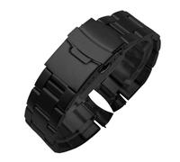 Compatible avec Casio MDV106-1A MDV-107 MTP-VD01 MDV-106D Bracelet en acier inoxydable métal 20 mm 22 de montre remplacement(Black Three,20mm)