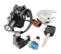 Compatible Avec CB400SS Moto Contacteur D'allumage Cache-bouchon De Réservoir Kit De Clés Pour Serrure De Selle Réparations Pièces De Rechange Accessoires Clé contacteur d'allumage