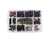 Compatible Avec CBR 900 954 RR Pour CBR600RR Pour CBR600F CBR929RR 195 Pièces M5 M6 Moto Kit Complet De Boulons De Carénage Vis De Carrosserie Écrous Vis De Fixation Écrous et boulons