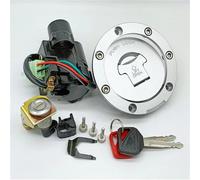 Compatible Avec CBR600 Pour F4 Pour F4I 2001 2002 2003 2004 2005 2006 Kit De Verrouillage De Bouchon D'essence De Commutateur D'allumage De Moto Avec Clé 35010-MBW-A11 clé de contact de moto