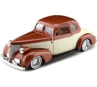 Compatible avec Chevrolet Coupe Lowrider Custom Marron/Beige 1:24 Moteur MAX 79028