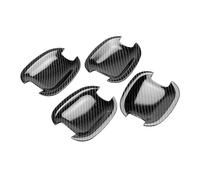 Compatible avec Chevrolet Cruze Malibu Buick Excelle Regal Opel Insignia poignée de porte extérieure de voiture portes bol garniture de couverture de texture en fibre de carbone(Door Bowl)