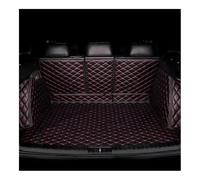 Compatible avec Chevrolet for Seeker 2022 2023 Auto Couverture Complète Coffre Boot Cover Pad Cargo Liner Intérieur Protecteur Cuir Tapis Coffre Voiture(Noir Rouge)
