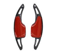 Compatible Avec Chevrolet Pour Corvette C7 2014 2015 2016 2017 2018 2019 2020 Extension De Palette De Changement De Vitesse Pour Volant De Voiture(Carbon Fiber Red)