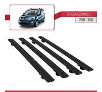 Compatible Avec Citroen Berlingo 2008-2018 Barres De Toit Basic Modèle Railing Porte-Bagages De Voiture 4 Barras Noir