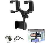 Compatible avec Citroën C4 Picasso PureTech 130 SeS Shine Porte Téléphone Portable Smartphone Navigateur pour Rétroviseur de voiture, camping-car, camion réglable jusqu'à 5 pouces 17 x 12 x 8 cm