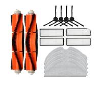 Compatible avec Compatible avec Dreame D9 Max / L10 Pro/Mova L600 / RLS4 / Z500 Rouleau Brosse latérale Filtre Chiffons de Nettoyage Accessoires for aspirateur Robot(Set O)