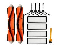 Compatible avec Compatible avec Dreame D9 Max / L10 Pro/Mova L600 / RLS4 / Z500 Rouleau Brosse latérale Filtre Chiffons de Nettoyage Accessoires for aspirateur Robot(Set K)