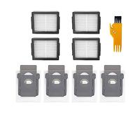 Compatible avec Compatible avec IRobot Roomba I3 Plus / I4/ I6/ I6+/ I / I7+/ I8/ I8+ / E5/ E6 / E7 Brosse latérale principale Filtre Hepa Chiffon de vadrouille Pièce de rechange(Set G)