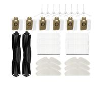 Compatible avec Compatible avec Lenovo T1 Pro / T1s Pro/Cleaner T1 Pièce de Rechange Accessoires Robot Aspirateur Rouleau Brosse Filtre Hepa Chiffon de vadrouille Chiffon Sac à poussière(Set M)