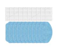 Compatible avec Conga 999 origine x-treme Robot aspirateur pièces vadrouille gant de toilette filtre Hepa brosse latérale barre de grattoir(Set 5)