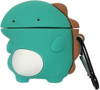 Compatible avec Coque Airpods 1&2 Génération Dinosaure, Enfants Ados Filles Garçons Femmes Couverture de en Silicone Mignonne Drôle Carton 3D Case Dessin Animé Dinosaure pour Étui AirPods 1/2