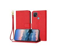 Compatible avec Coque pour OPPO A15/A15S/A35 Etui Protection Housse De Téléphone Portefeuille Léther Cuir PU Flip Folio Titulaire De Fentes Pour