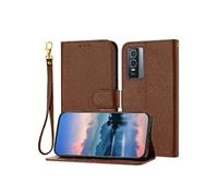 Compatible avec Coque pour VIVO Y76/Y76S Etui Protection Housse De Téléphone Portefeuille Léther Cuir PU Flip Folio Titulaire De Fentes Pour Cartes