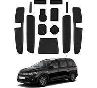 Compatible Avec Dacia Jogger 2021-2023 2024 Hybrid/Extreme Tapis Anti-Poussière Antidérapante,Jogger Hybrid Extreme Intérieure Tasse Boîte De Bras Tapis De Stockage Jogger Accessoires (Noir)
