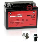 Compatible avec Derbi Senda R DRD E1 E1R (SDR1GB) 50 de 2002 à 2003 Batterie en gel MALOSSI MB4L-B déjà prête à l'emploi active sans entretien de batterie 4,2 Ah 12 V