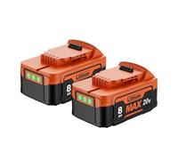 Compatible avec DeWalt la Batterie Lithium-ION Rechargeable Haute capacité 20 V 8,0 Ah, DCB200, DCB206, DCB184 avec écran.(2pcs)