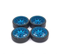 Compatible avec Dgawd pour Mini-Q pour KYOSHO K969 K979 K989 K999 P929 P939 284131 Iw04m Iw02 Rm02 Rm03 1/28 RC, Pièces De Voiture, Roues À Dérive De 27mm détachées RC(Blue)