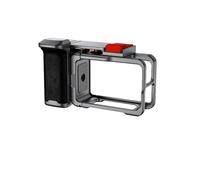 Compatible avec DJI Action 3/4/5 Pro - Kit de poignée en Alliage d'aluminium, Cadre à Double Griffe Porte-Accessoires et dragonne de sécurité