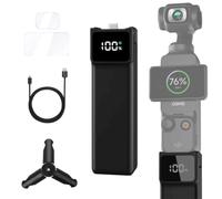 Compatible avec DJI Osmo Pocket 3/4/4P Poignée de Batterie | 5000mAh, Affichage Numérique, avec Filetage 1/4 Pouce, Autonomie de 180 Minutes