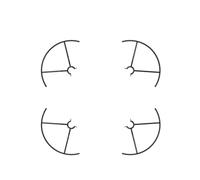 Compatible avec DJI: Protections d'hélices Tello - Petites, légères, faciles à Monter/démonter for la Protection de l'hélice