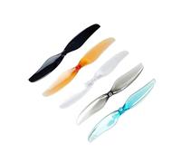 Compatible avec DJI Tello, kit de 12 Paires d'hélices bipales en Polycarbonate de 75 mm, moyeux de 1,0 mm et 1,5 mm for Drones FPV (pièces détachées à Monter soi-même).(12Pairs Mixed 1mm)