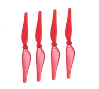Compatible avec DJI Tello, kit de 4 hélices à démontage Rapide, pales silencieuses for Mini Drones et quadricoptères. Accessoires(4PCS Red)